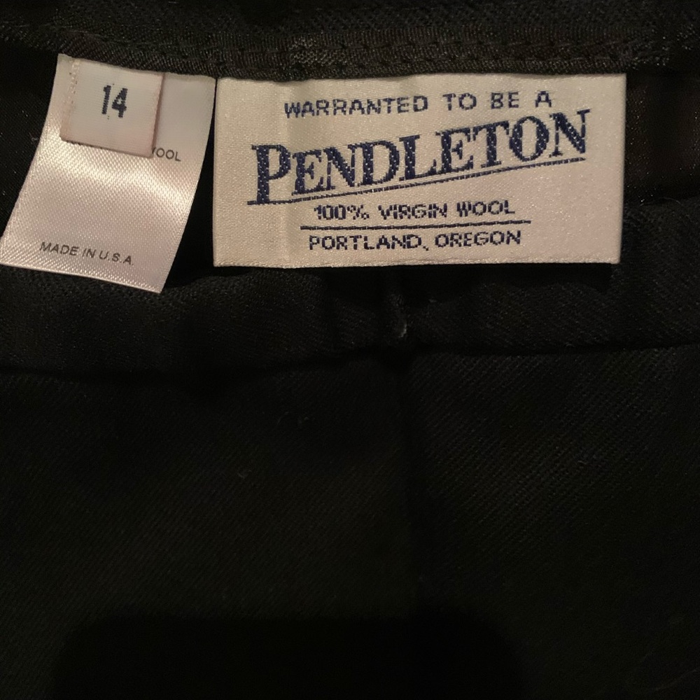 Vintage Pendleton Woolen Mills Black‎ Maxi Skirt
